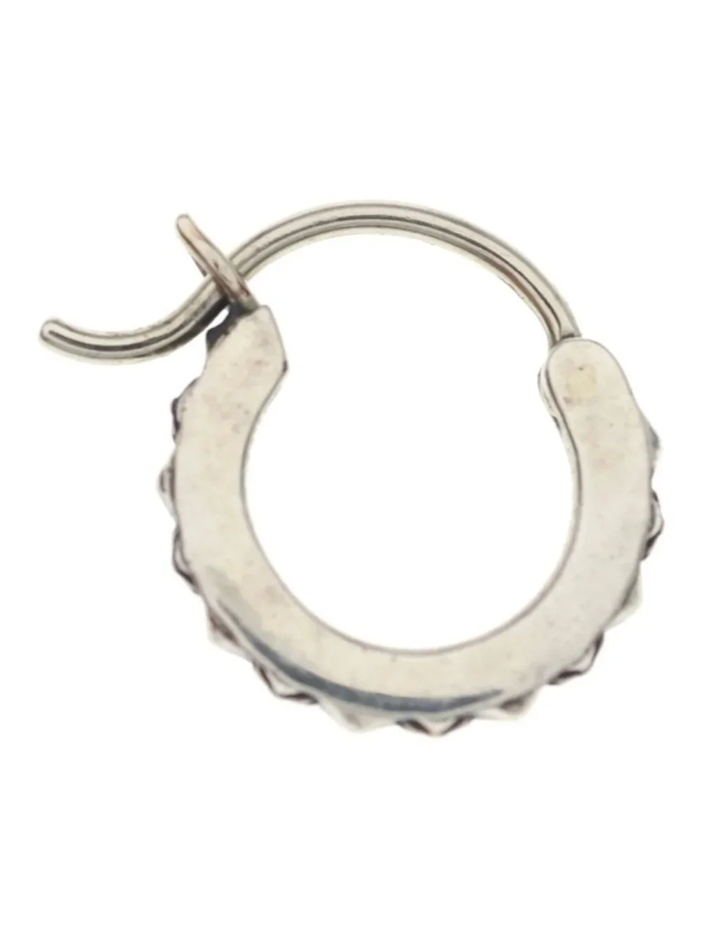 Chrome Hearts Tiny Tfp Hoop True Punk Earrings Silver